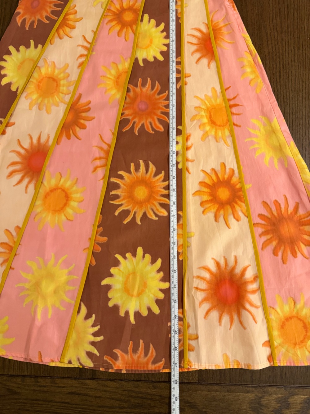 NWT FARM Rio x Anthropologie One Shoulder Seamed A-Line Sunburst Dress - Picture 12 of 12